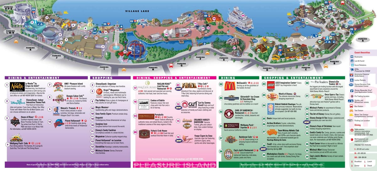 downtown Disney Orlando mapa