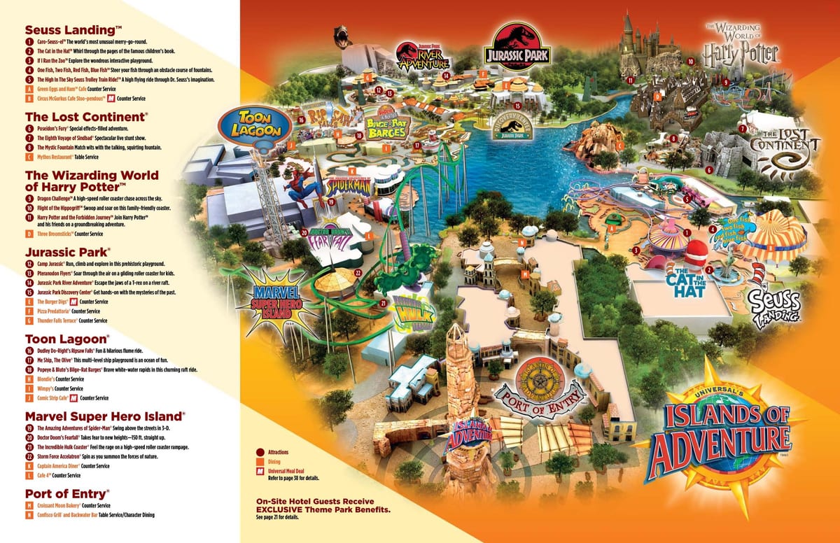 Universal Studios mapa ng Harry Potter