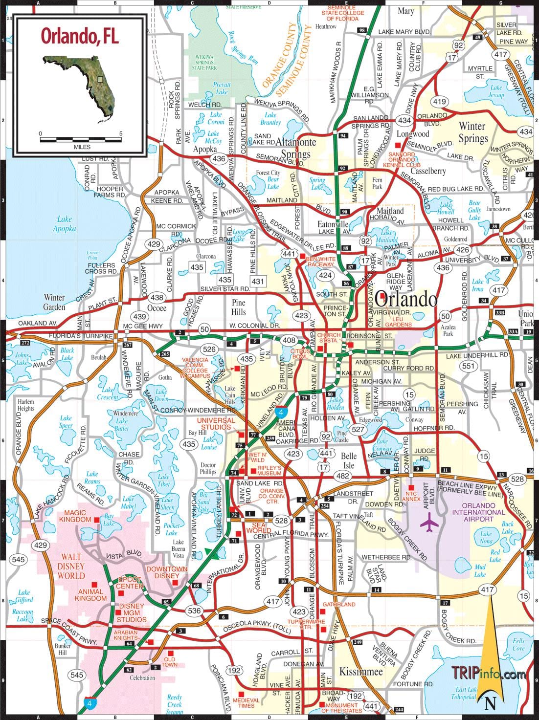 Orlando Florida mapa
