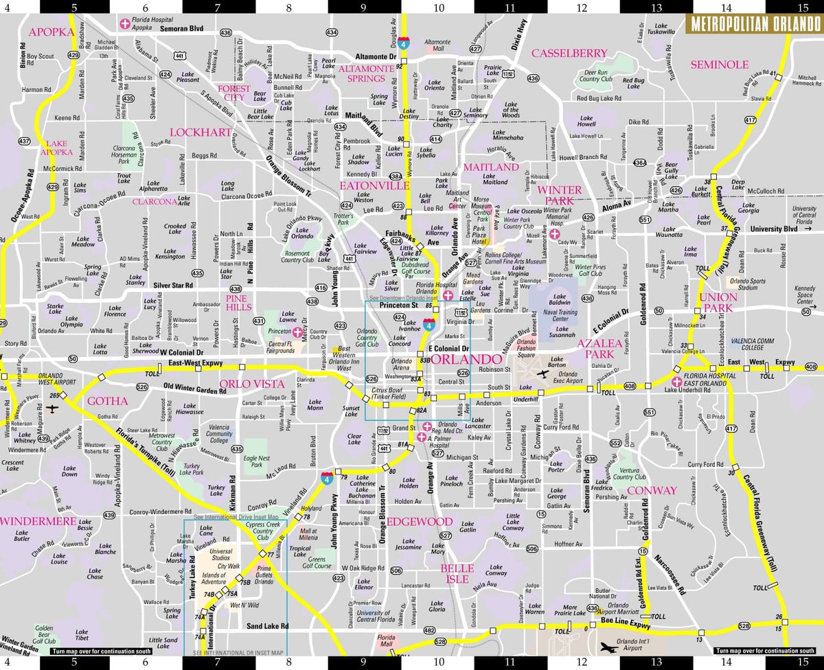Orlando na lugar ng mapa