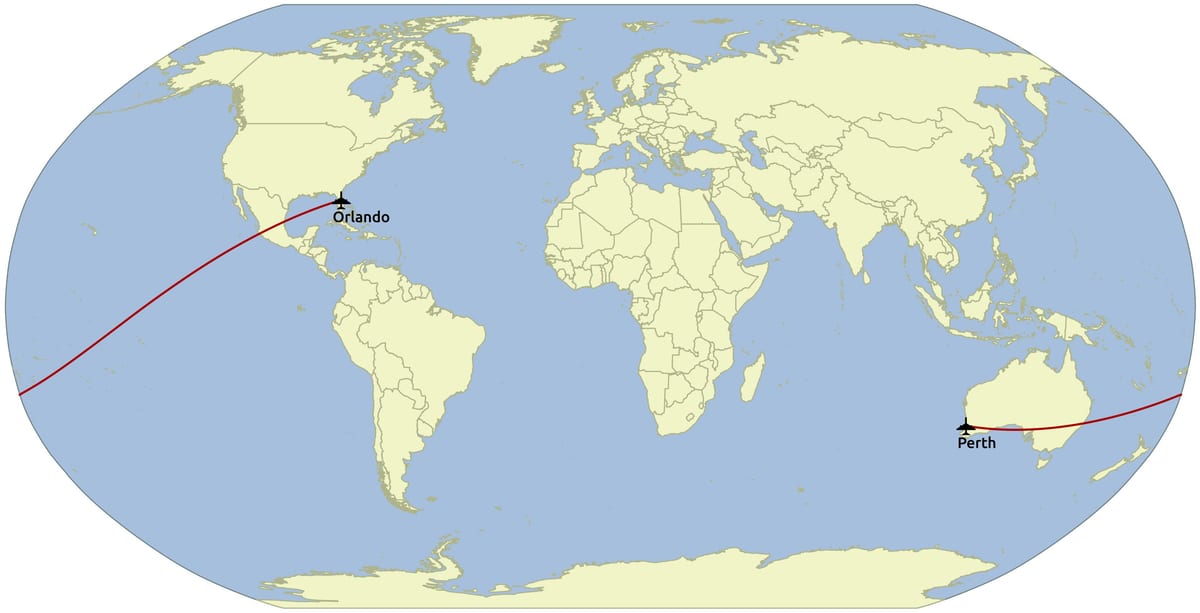 Orlando sa mapa ng Mundo