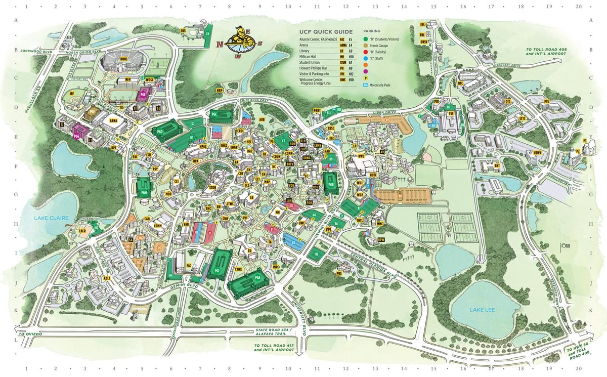 mapa ng UCF